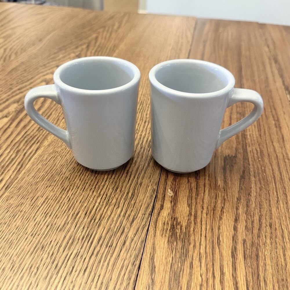 2 Homer Laughlin Fiesta PERIWINKLE BLUE Denver Coffee Mugs 8 oz RETIRED VINTAGE